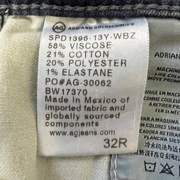 AG Adriano Goldschmied Womens Farrah High Rise Skinny Jeans 13 Year WBZ size 32 - Picture 12 of 15